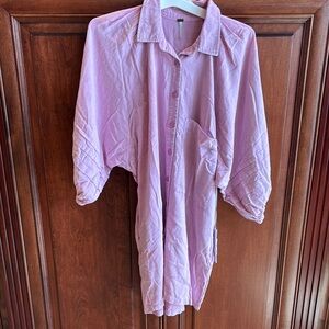 Pink Button-Up Shirt